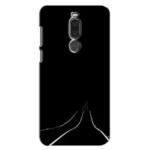 Чехол с картинками на черном фоне для Meizu X8 (Дорога)