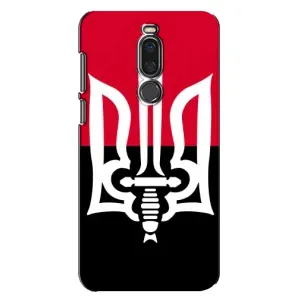 Чехлы УПА (Красно-Чёрный) на Meizu X8 (Герб Украины)