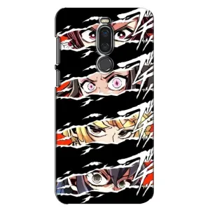 Силіконові чохлі з очіма Anime для Мейзу Х8 (Очі на чорному)