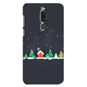 Силіконовий бампер на різдво для Meizu X8 (Місто зимове)