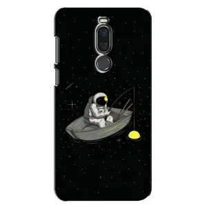 Силиконовый Чехол с принтом "Космонавты" на Meizu X8 (Космонавт на рыбалке)