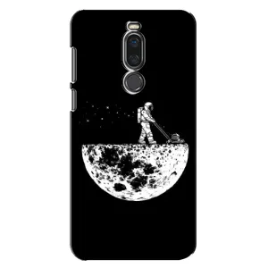 Силиконовый Чехол с принтом "Космонавты" на Meizu X8 (Космонавт)
