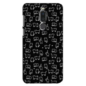 Чохол на тематику: Коти для Meizu X8 (Котики на чорному)