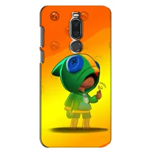 Чехол Бравл Старс для Meizu X8 (LEON в кофте)