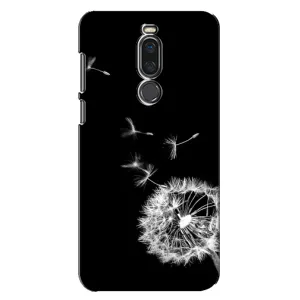 Силіконовий Чохол з кульбабками на Meizu X8 (Кульбабка на чорному)