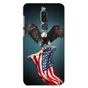 Чехол Флаг USA для Meizu X8 (Орел и флаг)