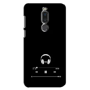 Чехол с картинками на черном фоне для Meizu X8 (Плеер)
