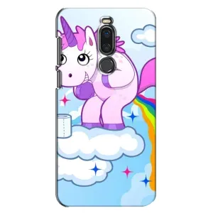 Чехол Unicorn на Meizu X8 (Радуга единорожка)