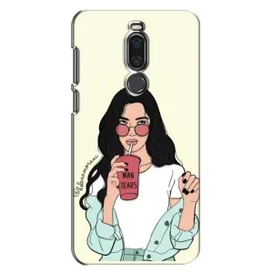 Силіконовый Чохол на Meizu X8 з картинкой Модных девушек (З напоєм)