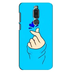 Чохол (Знак сердечка) для Meizu X8 (Сердечко на синоьому)
