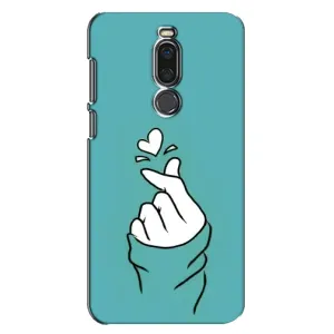 Чохол (Знак сердечка) для Meizu X8 (Сердечко на бірюзовому)