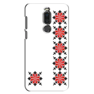 Силиконовый Чехол на Meizu X8 с картинкой Вышиванки (Силуэт вышиванки)