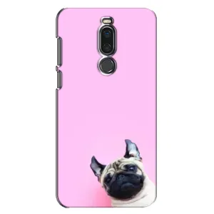 Бампер для Meizu X8 з картинкою "Песики" (Собака на рожевому)