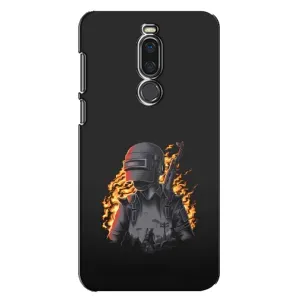 Чохол з картинкою "Герой Pubg" на Meizu X8 (В полум'ї)