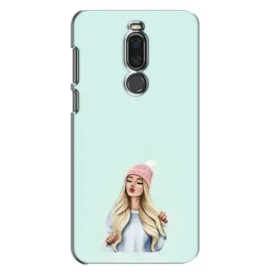 Силіконовый Чохол на Meizu X8 з картинкой Модных девушек (В шапці)