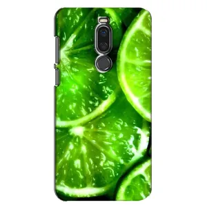 Чехол с изображением вкусной еды для Meizu X8 (Яркий ЛАЙМ)