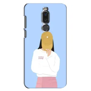 Силіконовый Чохол на Meizu X8 з картинкой Модных девушек (Жовта кепка)