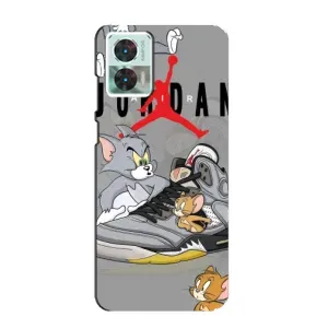 Силиконовый Чехол Nike Air Jordan на Моторола Мото едж 30 нео (Air Jordan)