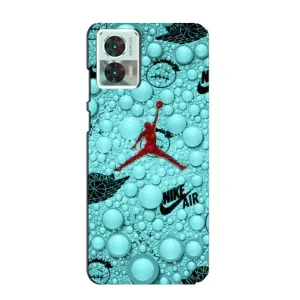 Силиконовый Чехол Nike Air Jordan на Моторола Мото едж 30 нео (Джордан Найк)