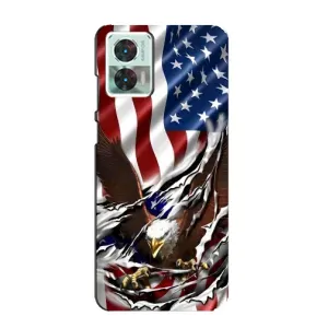 Чехол Флаг USA для Motorola Edge 30 Neo (Флаг USA)