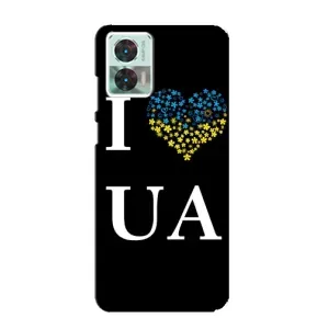 Силиконовый Чехол на Motorola Edge 30 Neo (Я-Украина) (I Love UA)