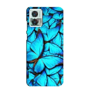 Силиконовый бампер с картинкой животных для Motorola Edge 30 Neo (Крылья бабочек)