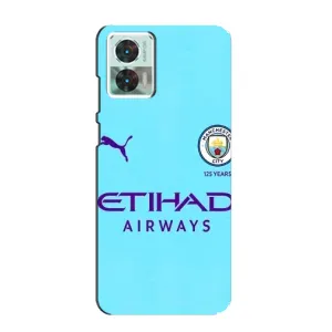 Силиконовые Чехлы принт Футбол на Motorola Edge 30 Neo (Man City)