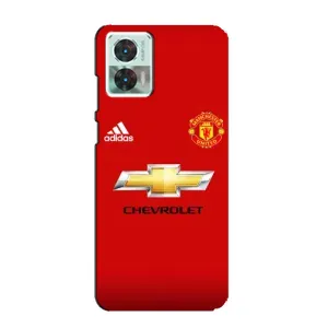Силиконовые Чехлы принт Футбол на Motorola Edge 30 Neo (Man United)