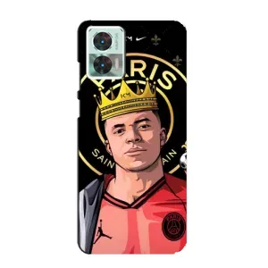 Чехол (TPU) с Футболистом на Motorola Edge 30 Neo (Mbappe King)
