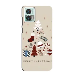 Чехол Санта Клаус для Motorola Edge 30 Neo (Merry Christmas)