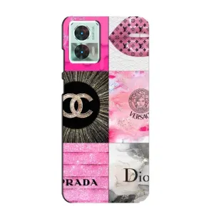 Чехол (Dior, Prada, YSL, Chanel) для Motorola Edge 30 Neo (Модница)