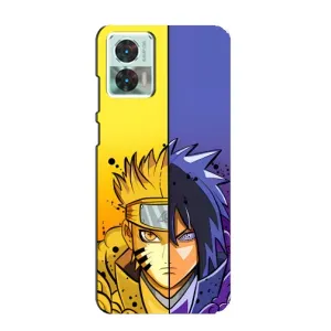 Купить Чехлы на телефон с принтом Anime для Motorola Edge 30 Neo (Naruto Vs Sasuke)