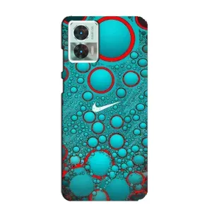 Силиконовый Чехол на Motorola Edge 30 Neo с картинкой Nike (Найк зеленый)