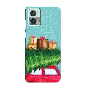 Чехол Новогодняя Елка на Motorola Edge 30 Neo (Новогодние подарки)