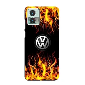 Чехол "Фольксваген" для Motorola Edge 30 Neo (Огненный Лого)