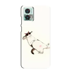 Чехол на тематику: Коты для Motorola Edge 30 Neo (Отдых)