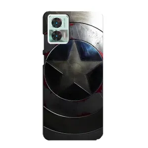 Чехол с Щитом Капитана Америки на Motorola Edge 30 Neo (Ретро Щит Капитана)