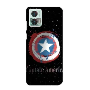 Чехол с Щитом Капитана Америки на Motorola Edge 30 Neo (Щит Капитана)