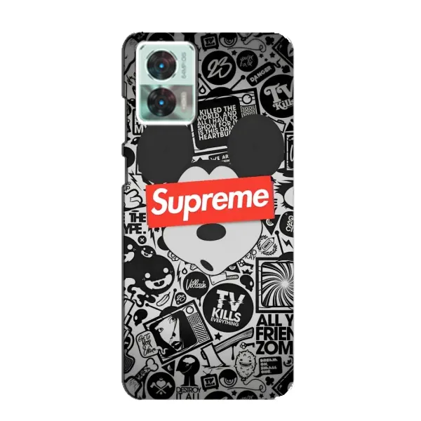 Чехол с рисунком «Supreme Маус» для Motorola Edge 30 Neo Чехол с рисунком «Supreme Маус» для Motorola Edge 30 Neo