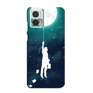 Чехол (ТПУ) с планетами на Motorola Edge 30 Neo (To The moon)