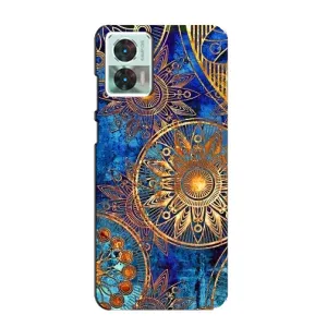 Чехлы со смыслом для Motorola Edge 30 Neo (Золотые узоры)