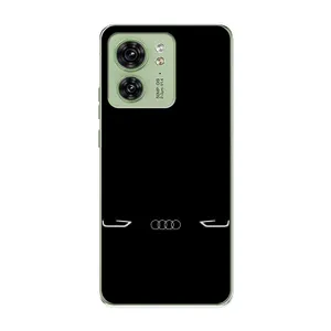 Силиконовый бампер с картинкой машины на Motorola Edge 40 (Силует Audi)
