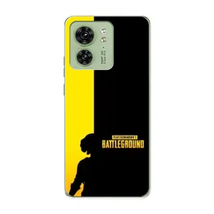 Чехол (TPU) с картинкой "Лого Пабг" на Моторола Мото едж 40 (Battlegrounds)
