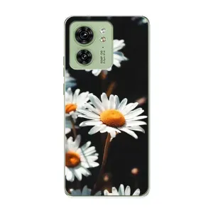 Чохол з ромашками на Motorola Edge 40 (Білі ромашки)