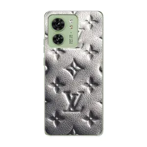 Текстурний Чохол Louis Vuitton для Моторола Мото едж 40 (Бежевий ЛВ)