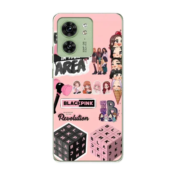 Чехол с рисунком «BLACK PINK коллаж» для Motorola Edge 40 Чехол с рисунком «BLACK PINK коллаж» для Motorola Edge 40