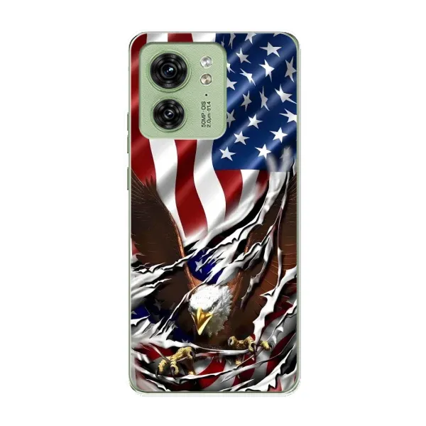 Чехол с рисунком «Флаг USA» для Motorola Edge 40 Чехол с рисунком «Флаг USA» для Motorola Edge 40