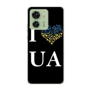 Силиконовый Чехол на Motorola Edge 40 (Я-Украина) (I Love UA)