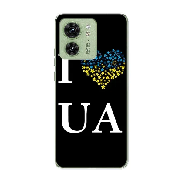 Чехол с рисунком «I Love UA» для Motorola Edge 40 Чехол с рисунком «I Love UA» для Motorola Edge 40