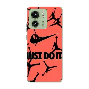 Силіконовый Чохол Nike Air Jordan на Моторола Мото едж 40 (Just Do It)
